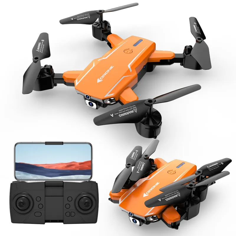 Venta al por mayor al aire libre flujo óptico aire selfie drone Cámara Dual 4K 0.3mp mini FPV transmisión de imagen 100M teléfono bolsillo hobby drone