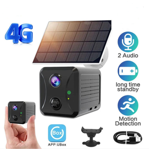 Ubox 2MP Wifi Solar Cctv Cámara 1080P Sistema 3800Mah Batería recargable Energía Solar 4G Tarjeta SIM Mini cámara con soporte - Product Image 2