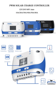 <strong>Microprocessor</strong> LCD Screen 12/24 Volt Solar Char <strong>Controller</strong> Dual USB PV Power <strong>System</strong> Mini Intellint Max Pv Input 50V Solar <strong>System</strong> - Product Image 2