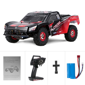 WLtoys 12423 RTR 1/12 2.4G 4WD 50km/saat RC oyuncak arabalar LED ışık kısa kulvar Off-Road kamyon araç modelleri aynı taban as 12427 - Product Image 2