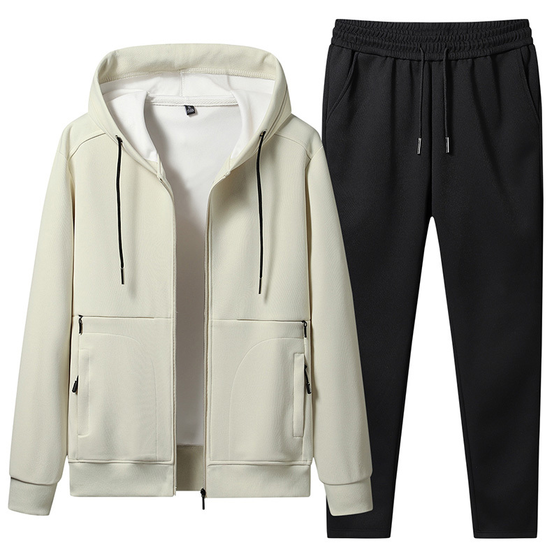 Beige black straight