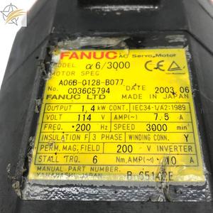Fanuc หุ่นยนต์ AC เซอร์โวมอเตอร์ A06B-0128-B077เป็นต้นฉบับและใหม่