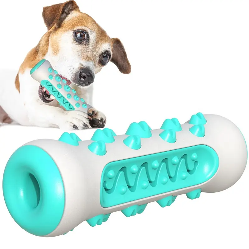 Cepillo de dientes con forma de hueso para mascotas, palo Molar, juguete para perros