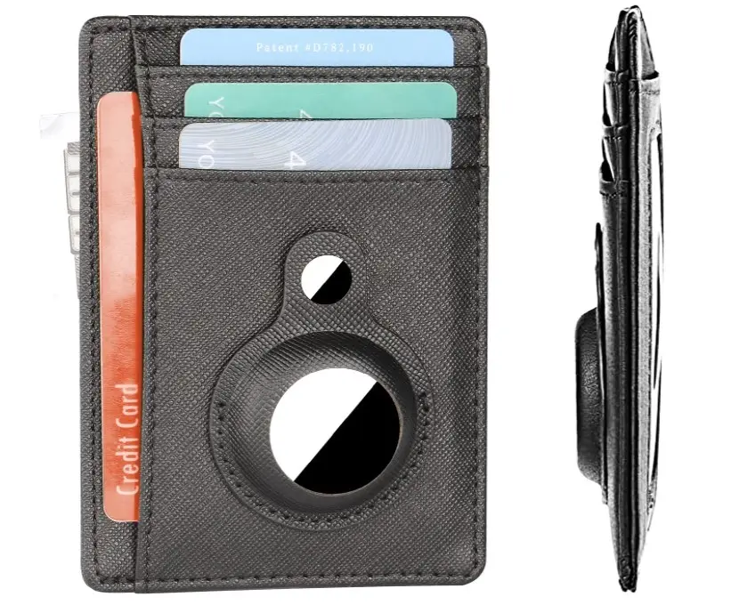 Karten halter Air Tag Wallet für Männer Kredit inhaber, multifunktion ale RFID Blocking Front Pocket dünne Brieftasche mit Geld klammer