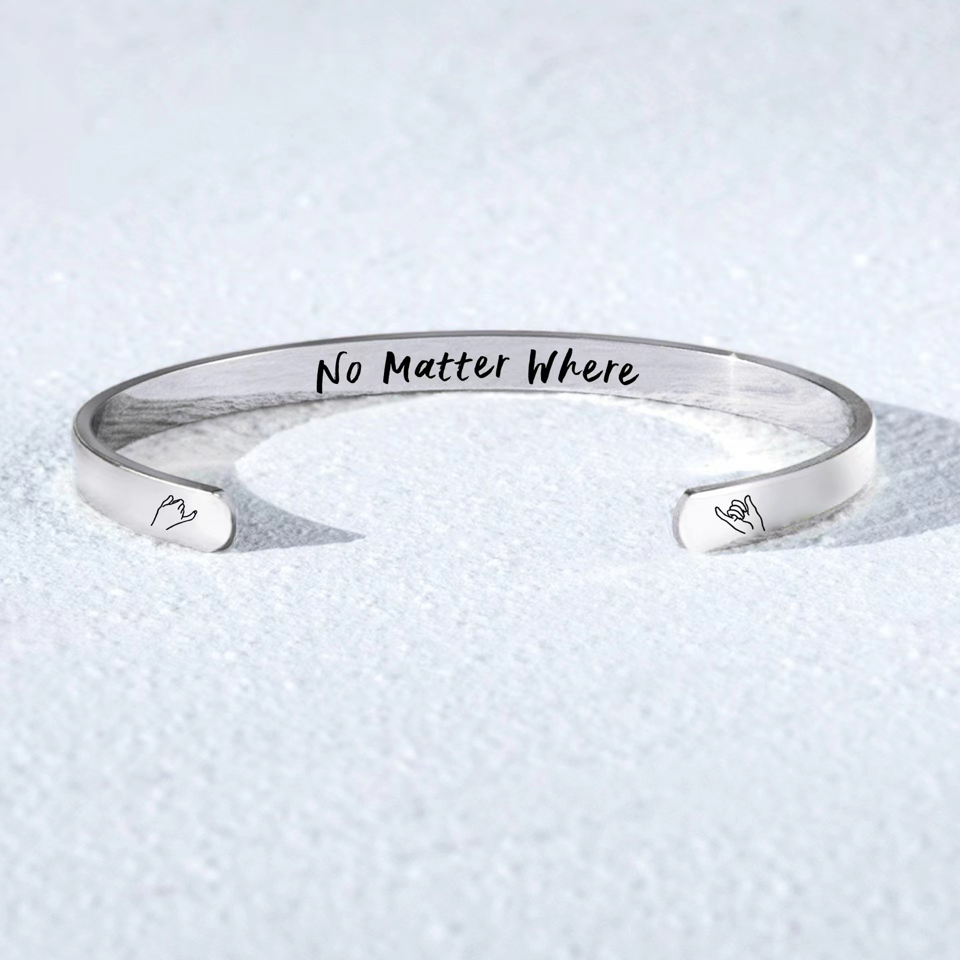 argent Peu importe le bracelet du petit doigt