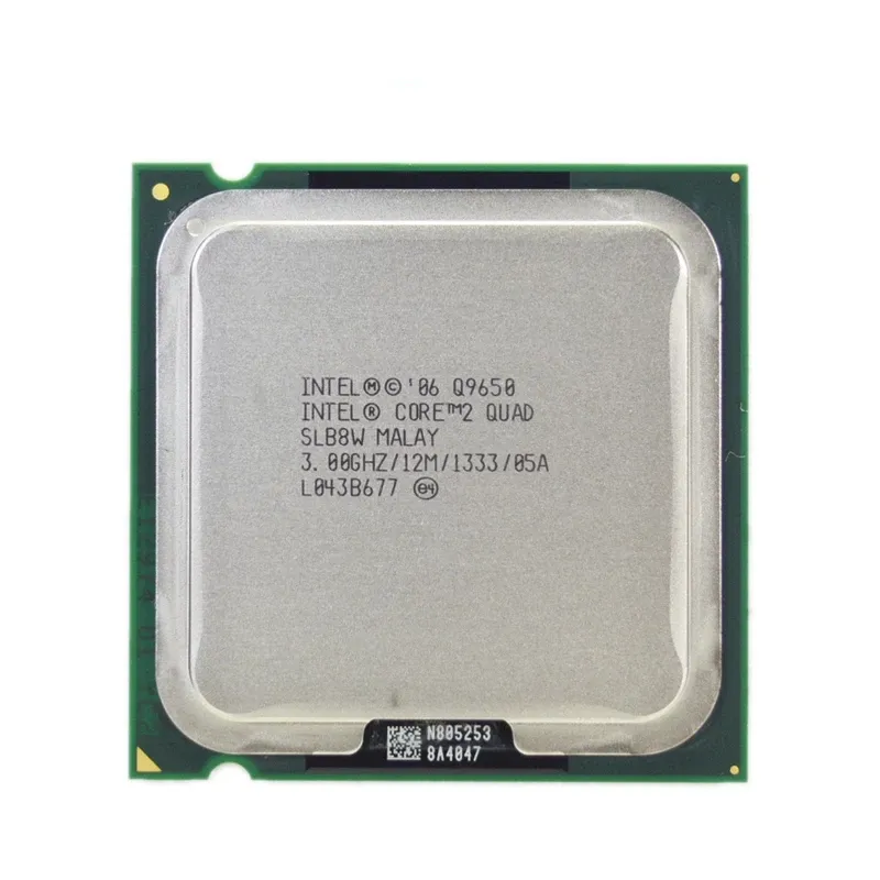 Yeni ürün q9650 intel cpu çekirdek 2 Quad işlemci 775 soket işlemci