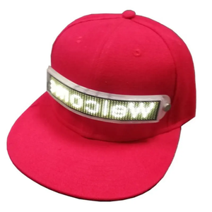 Advertising Party Night Running Adjustable Flashing <strong>Display</strong> <strong>Message</strong> Animated <strong>Bluetooth</strong> Led Sign Baseball Advertising Caps - Product Image 1