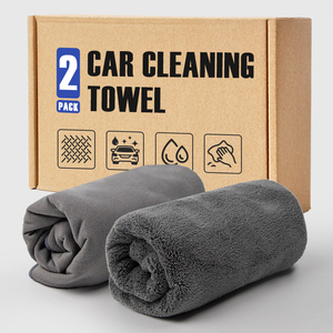 Otomatik çabuk kuru çiziksiz mikrofiber Shammy havlu makinesi yıkanabilir çift taraflı mercan kadife temizlik bezi araba bakımı için - Product Image 1