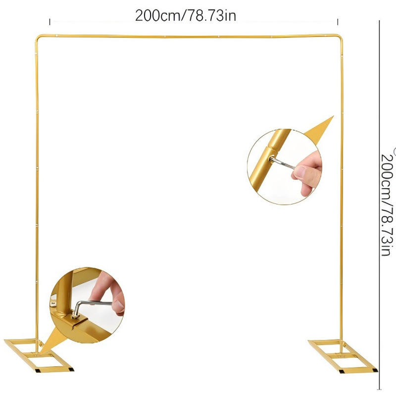 Square arch 2.0*2.0m Gold