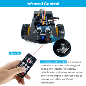 LAFVIN Smart Robot Car Kit für Arduino 2WD Robot Kit STEM/Grafik roboter Car Stater Kit mit Tutorial