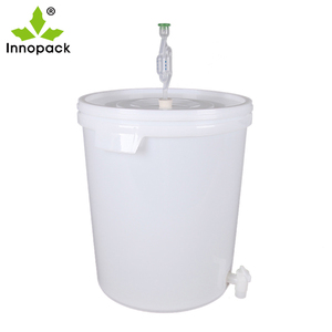 Spigot ile 30 litre yuvarlak şeffaf bira bira konteyner 30L plastik şarap fıçısı - Product Image 3