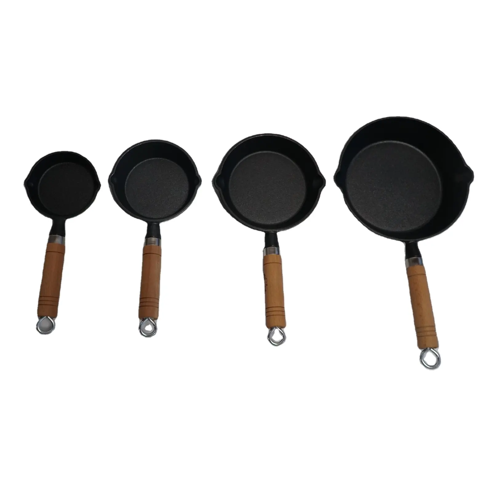 Hot Sell Mini Cast Iron Skillet Fry Pan Egg Pan with Removable Handle Mini Frying Pan for One Egg Chef's Cookware Kitchen