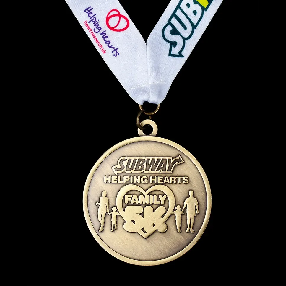 Профессиональная оптовая продажа, индивидуальный дизайн, свой собственный цинковый сплав, 3D золотая металлическая награда, марафонская спортивная медаль
