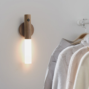 现代天然木材传感器发光二极管灯卧室方便传感器控制住宅使用 - Product Image 4