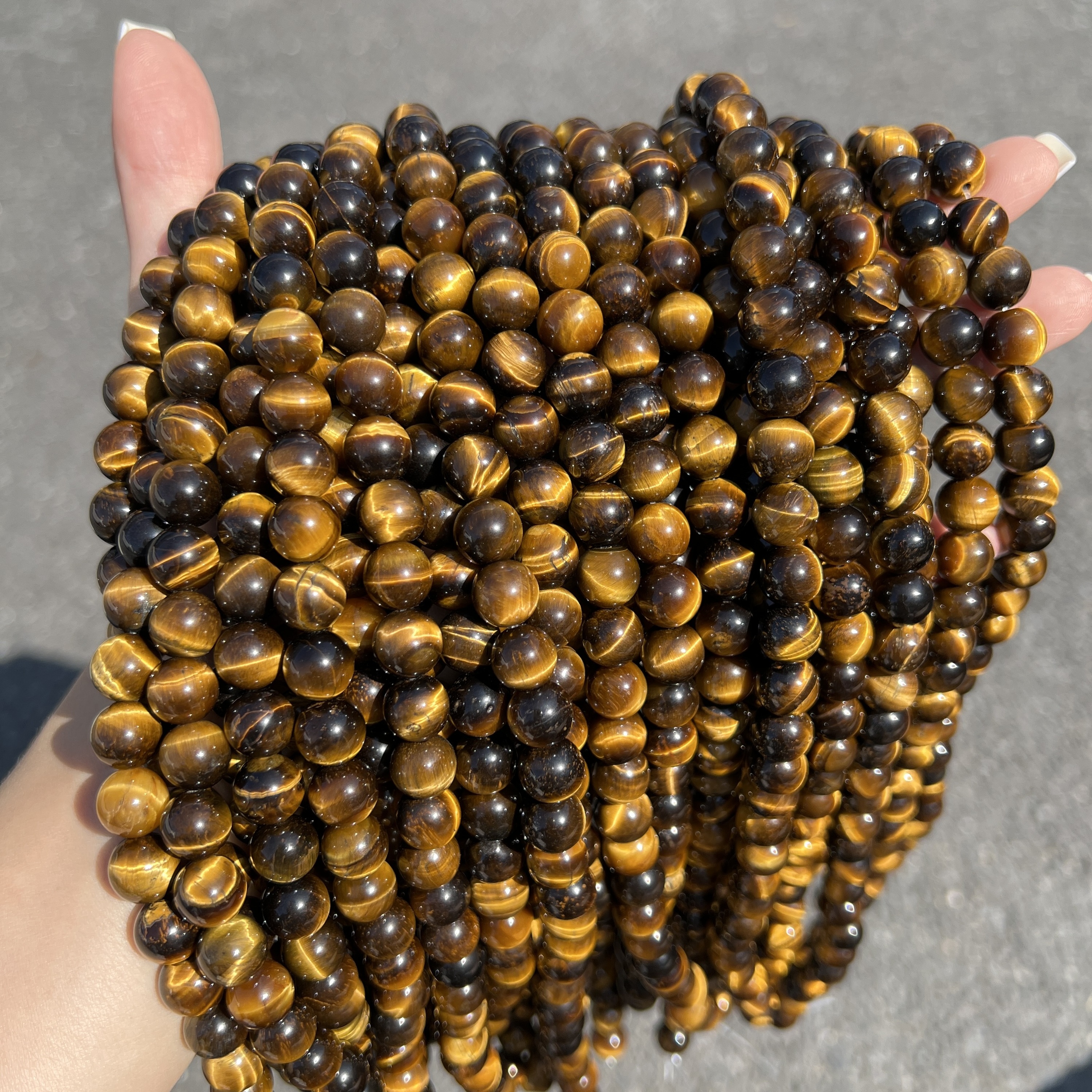 7a occhio di tigre giallo naturale