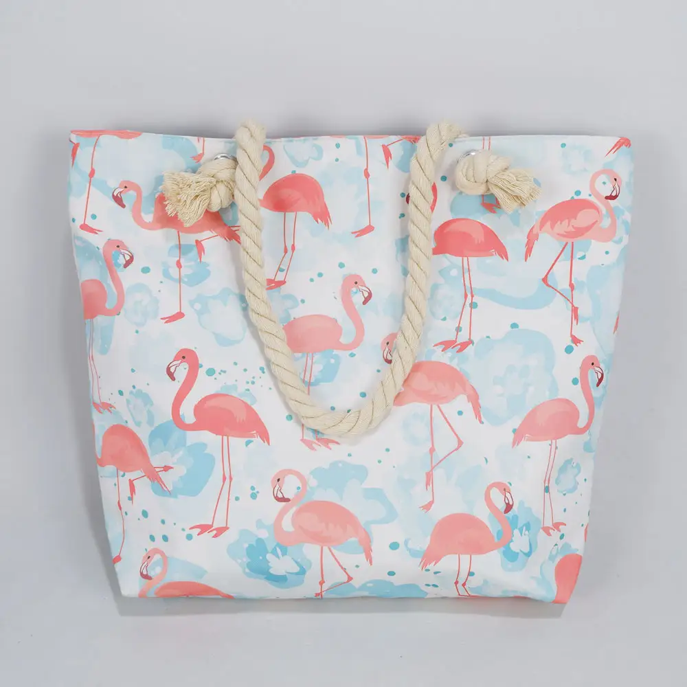 Mode Blauwe Flamingo Grote Capaciteit Moeder Tas Baby Luier Tas College Studenten Tassen Handtas Draagtas