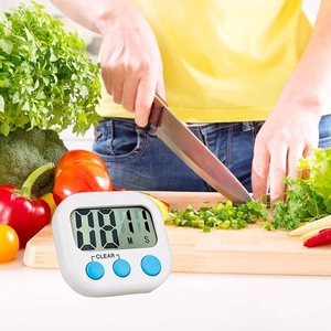 Timer da cucina elettronico Display LCD Timer elettronico a grande schermo Timer di cottura negativo positivo promemoria temporizzazione grande allarme forte - Product Image 2