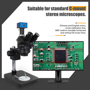 2MP USB VGAHDインターフェースステレオ顕微鏡用デジタル顕微鏡カメラ - Product Image 6