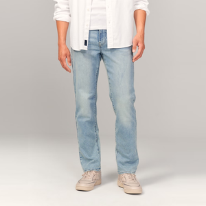 Quần jean nam cổ điển với một sự rung cảm Retro Quần jean nam với một hiện đại mỏng thẳng cắt căng thoải mái vượt trội và linh hoạt jeans - Product Image 2