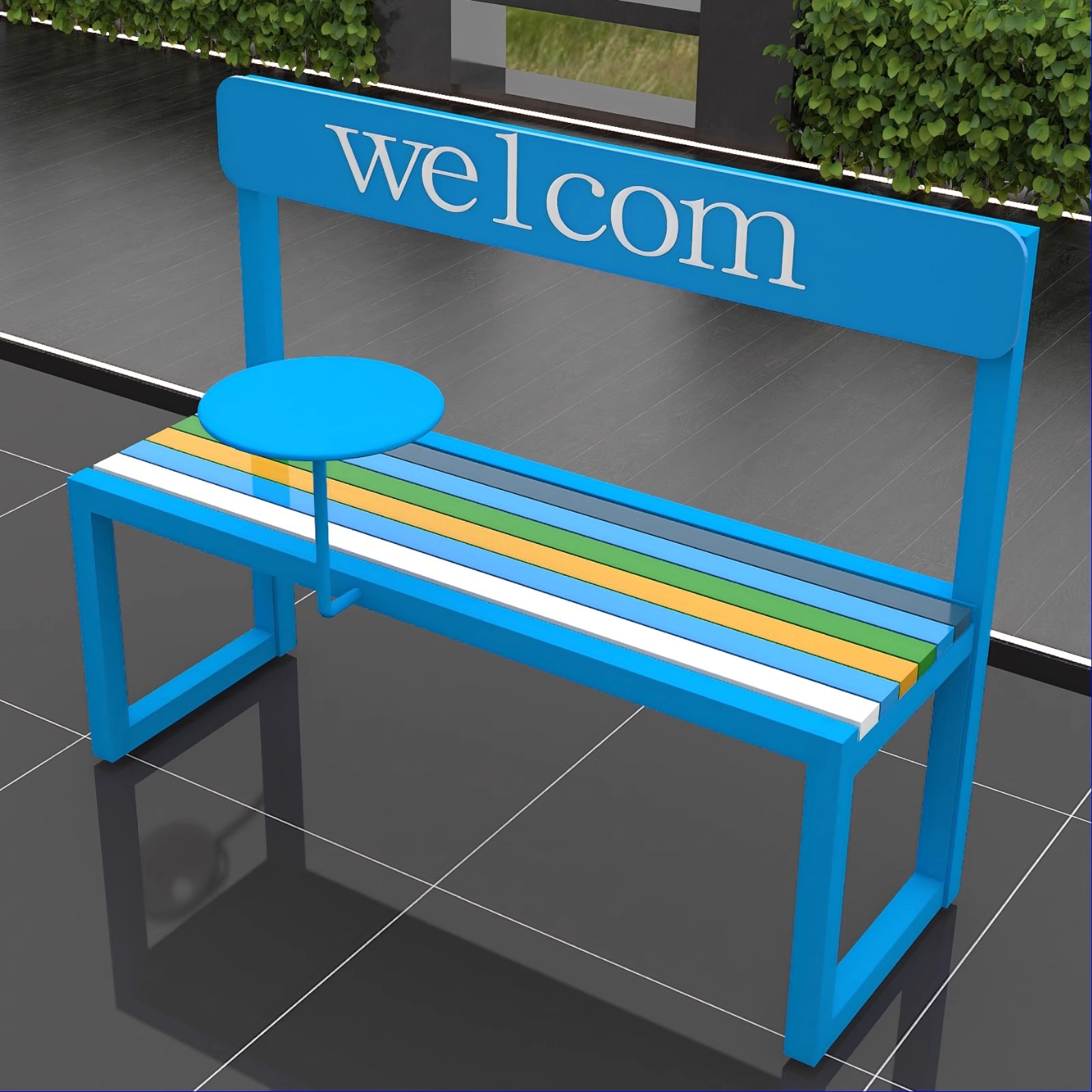 Blu 120*40*56 con schienale