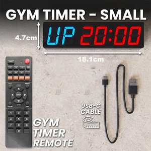 Großhandel Jhering 1 Zoll Sportuhr Timer Crossfit Fernbedienung programmierbarer Intervall Fitnessstudio-Uhr - Product Image 4