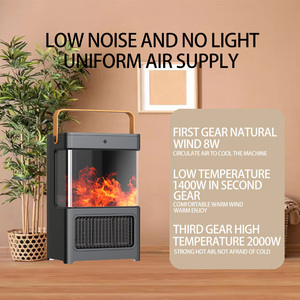Nuevo modelo de chimenea doméstica con calentador de llama dinámica simulada que se puede encender y calentar inmediatamente - Product Image 6