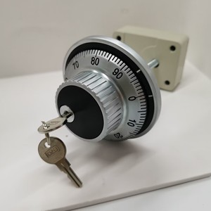 3輪ボールトメカニカルダイヤルリングロックキャッシュボックスセーフロック、セーフボックス用ラウンドスピンドルキーロック、ガンセーフ - Product Image 5
