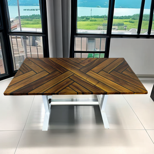 实木桌面南美胡桃木站立桌面定制浮动桌面自然色家用 - Product Image 2