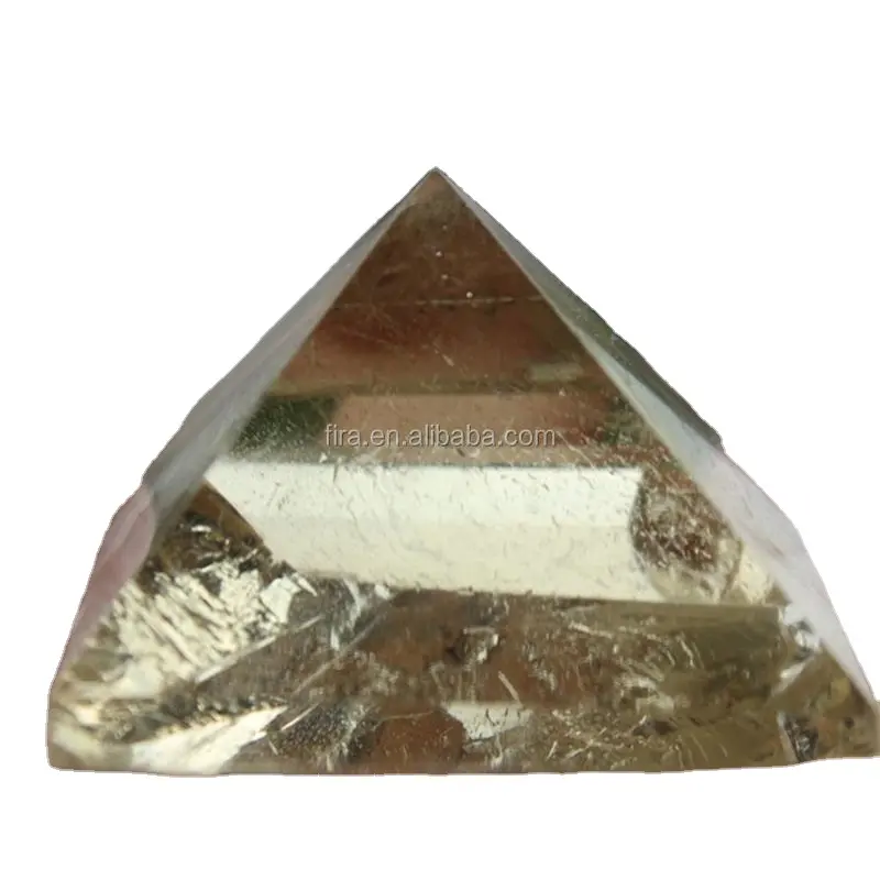 Pyramide en pierre naturelle Citrine, cristal de Quartz, bijou égyptien pour générateur d'énergie