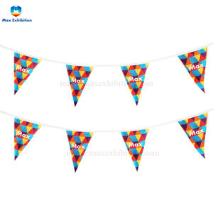 China Supply New Product <strong>Bunting</strong> <strong>Flag</strong> on <strong>String</strong> Polyester for Decoration 15x20cm Holiday <strong>Flag</strong> - Product Image 1