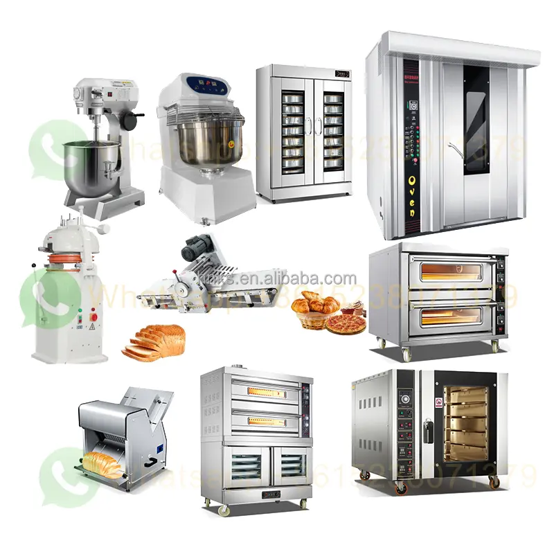 Preços automáticos comerciais do forno do pão do gás elétrico/máquina completa do equipamento da padaria para a venda