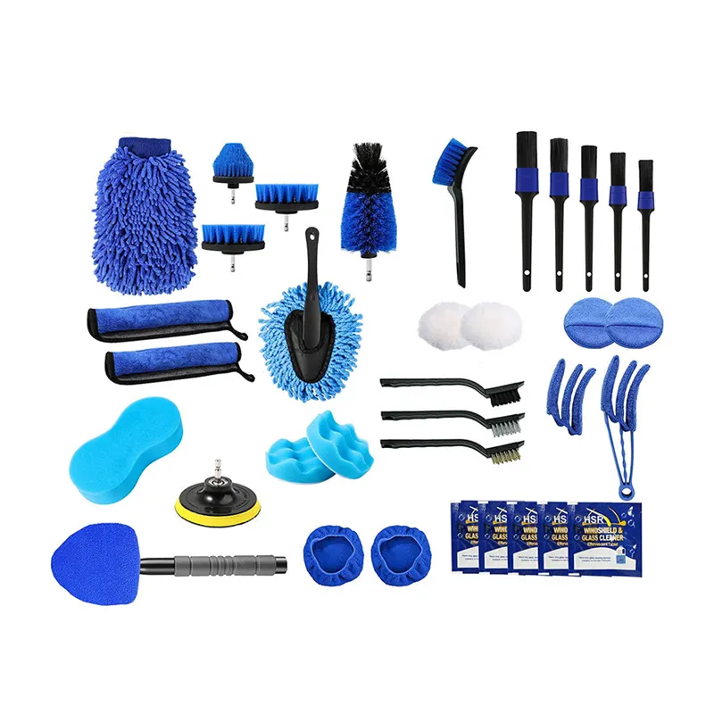 THPT 35 Pcs Detail bürste für Auto ausrüstung produkte Hochwertige Autowasch-Detail lierungs bürsten Set Tools