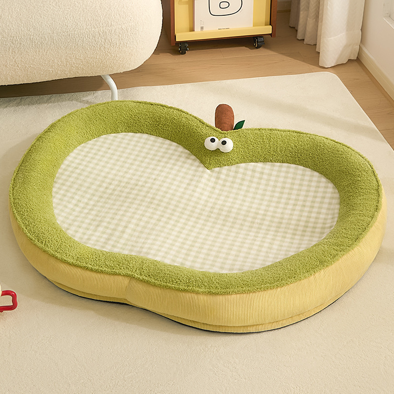 Canapé-lit pour animaux de compagnie pomme verte