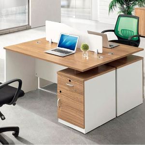 Bocadillos de escritorio de computadora a juego de ingeniería en sala de estar y dormitorio con ruedas escritorio de madera para el hogar - Product Image 6
