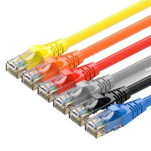 התאמה אישית כבל Cat7 Lan Cat6 Rj45 רשת אתרנעט כבל תיקון CAT5E כבל LAN Rj45 Pvc ג'קט כבלי תקשורת 1m 2m - Product Image 1