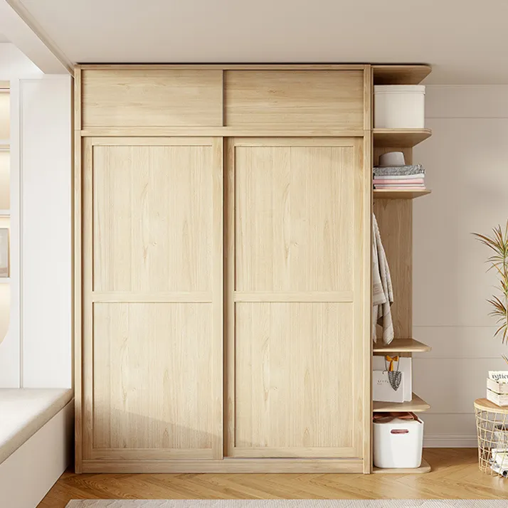 Combinazione di armadi con ante scorrevoli in stile nordico moderno semplice camera da letto per uso domestico porta scorrevole piccolo armadio per la casa