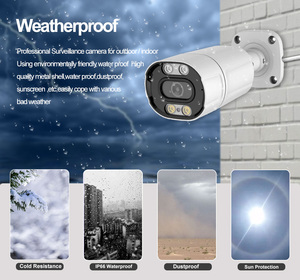 Smart POE IP CCTV System 6MP 8MP Cámara exterior impermeable de día y noche con audio bidireccional y función de gran angular - Product Image 6