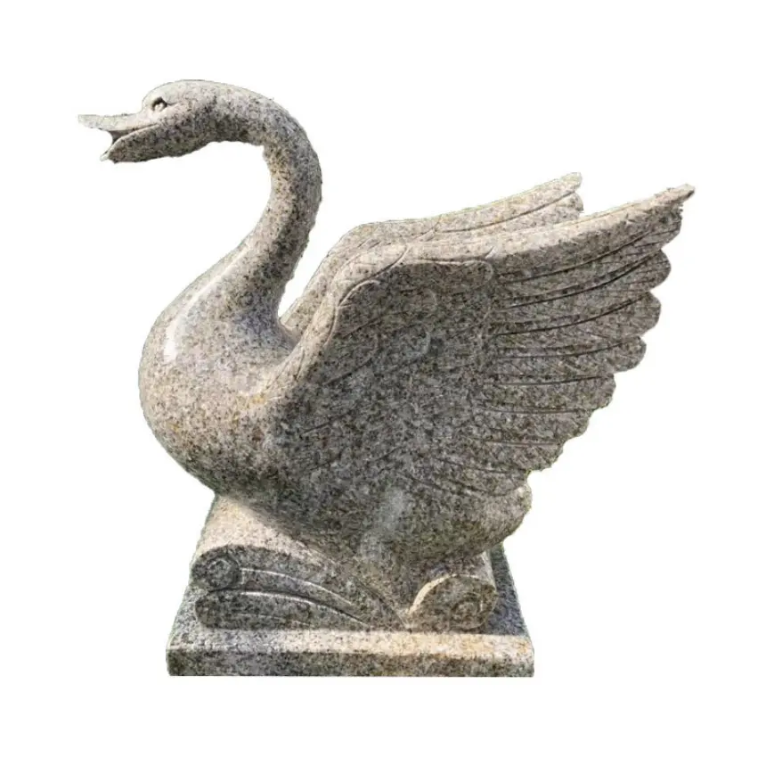 garden customized marble marble duck carving White Carrara Marble Duck Sprinkler Statues stone Art Sculpture