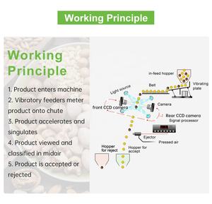 QuadEye KI Deep <span class=keywords><strong>Learning</strong></span> Farbsortierer mit 2 Schächten, 99,99% Genauigkeit, Schnelle und Präzise Lösung für Premium-Qualitätssortierung - Product Image 2