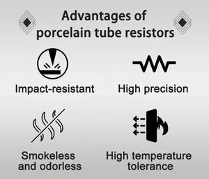 مقاوم فرامل لسلك أنبوب سيراميك ثابت 10R-300R مقاوم 10R-300R لـ من السيراميك - Product Image 6