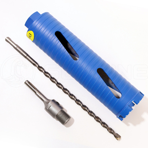 Tuğla duvar elmas çekirdek matkap ucu için kuru kesim için kaynaklı güçlendirilmiş beton-Hex adaptörü SDS uzatma Pilot matkap içerir - Product Image 1