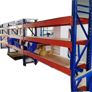 Sistema de estante de almacenamiento de acero ajustable de diseño industrial Estantería de palés de almacén alto con estanterías de remache y estantes apilables - Product Image 4