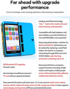 JCID V1S PRO <strong>Programmer</strong> with BGA315 BGA110 BGA70 Socket for IPhone 6-14 <strong>Nand</strong> <strong>Flash</strong> Read Write &amp;Format/Screen True Tone Fix Tools - Product Image 3