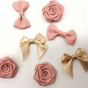 <strong>Custom</strong> Handmade Satin Ribbon <strong>Bow</strong> with <strong>Elastic</strong> Band <strong>Loop</strong> for Neck Bottle Wrapping Gift Decoration Customized Size Color Available - Product Image 3