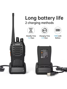 Baofeng BF-888S ricetrasmettitore portatile a due vie radioamatore Baofeng 888s Inranding auricolare portatile Walkie Talkie originale