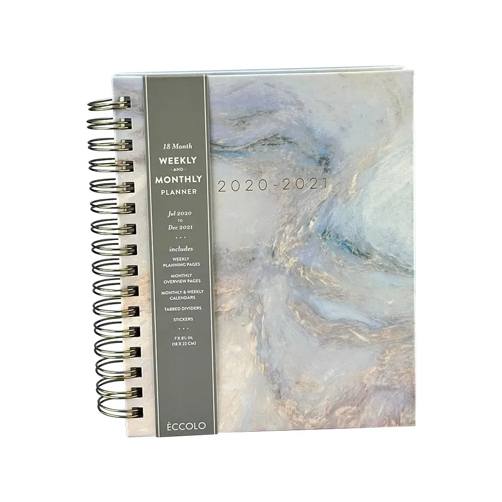 Rilegatura a spirale personalizzata copertina colorata diario Agenda note libro Cuadernos Memo pad Budget Binder Journal Planner Notebook