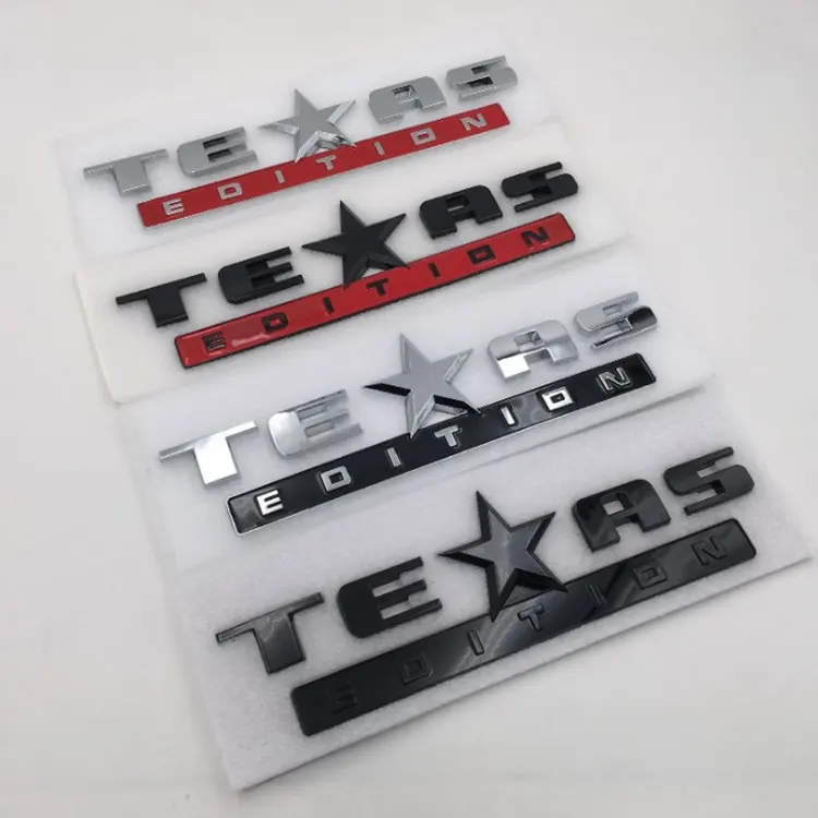 Badge ABS 3D personnalisé, Badge emblème de coffre de voiture en plastique, édition américaine, Texas, adapté aux Chevrolet