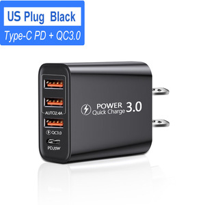 トラベルチャージャー3Usb Type-C充電ヘッド3Usb Pd複数の電話アダプター - Product Image 3