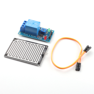 12V Regentropfen regler Relais modul Blatt feuchtigkeit Wasserloser Schalter Regensensor für Arduino