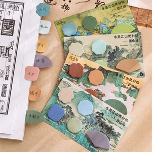 工厂销售流行记事本超级粘合剂文具什锦彩色纸迷你便签书标 - Product Image 3